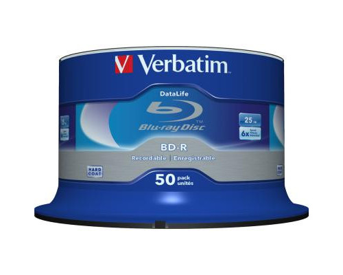 Диск BD Verbatim 25Gb 6x Cacke 50шт Datalife (43838)