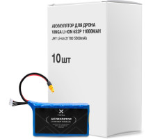 Акумулятор для дрона Vinga Li-Ion 6S2P 11000mAh коробка 10 шт (JHY Li-Ion 21700 5500mAh) (V6S2P-10PCS-11000MAH)
