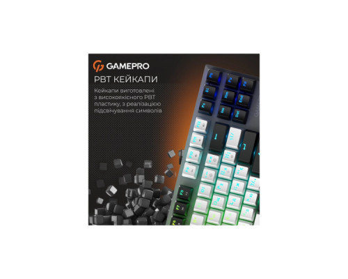 Клавіатура GamePro Genesis Joker Pro MK124G Pro Outemu Red Switch Wireless/Bluetooth/USB UA Gray (MK124G Pro)