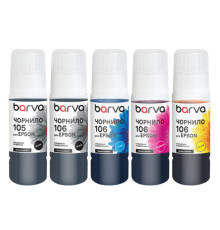Чорнило Barva Epson 105/106 5x70 мл OneKey, BK/PB/C/M/Y, SET (E105-070-MP)