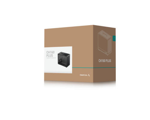 Корпус для ПК Deepcool CH160 Plus Black (R-CH160-BKNGM0-G)