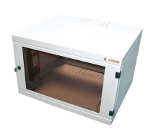 Шафа настінна Conteg 6U 600x400 removable side panels RAL7035 (RUN-06-60/40)