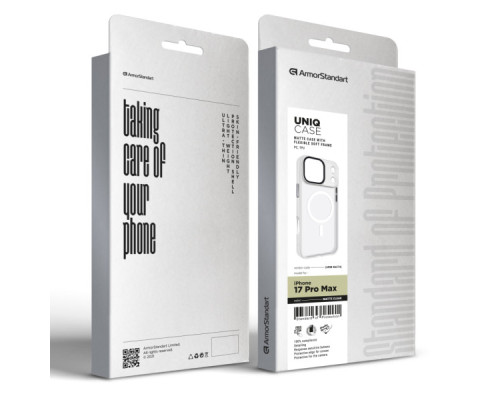 Чохол до мобільного телефона Armorstandart Uniq MagCase Apple iPhone 17 Pro Max Matte Clear (ARM86274)