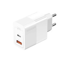 Зарядний пристрій Essager 1xUSB + 1xUSB-C 33W white (ECTAC-PCB02-P) Зарядний пристрій Essager 1xUSB + 1xUSB-C 33W white (ECTAC-PCB02-P)