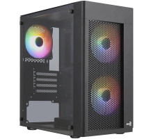Корпус для ПК AeroCool Hexform-G-BK-v2 Black 600W (ACCX-PV38004.11)