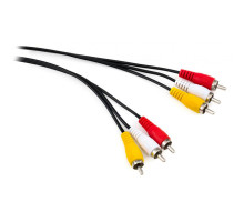 Кабель мультимедійний 3xRCA M to 3xRCA M 1.8m Vinga (VCP3RCA1.8)