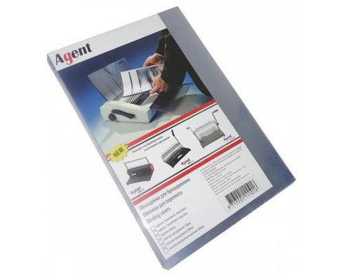 Обкладинка для палітурки Agent пласт. А4 150 мкн (100 шт.) прозорі (1510182)
