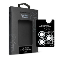 Скло захисне Armorstandart Camera glass Supreme Black Icon iPhone 14 Pro/14 Pro Max Clear (ARM76601)