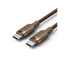 Дата кабель USB-C to USB-C 1.0m 3A aluminum gold Vention (TRDJF)