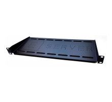 Полка 19" Eserver 1U глуб. 250мм, консольная, черный (PK-1U-250-B)