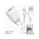 Зарядний пристрій XO L57 2.4A/2USB + lightning (XO-L57-LGHT)