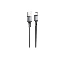 Дата кабель USB 2.0 AM to USB-C 1.0m 3A black BOROFONE (6974443386417)