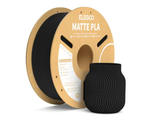 Пластик для 3D-принтера ELEGOO PLA matte 1кг, 1.75мм, black (50.203.0250)