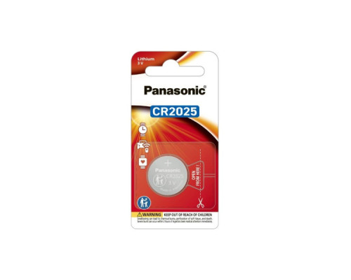 Батарейка CR 2025 Lithium 1pcs Blister Panasonic (CR-2025PT/1B)
