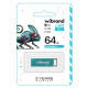 USB флеш накопичувач Wibrand 64GB Chameleon Blue USB 2.0 (WI2.0/CH64U6LU)