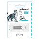 USB флеш накопичувач Wibrand 64GB Irbis Silver USB 2.0 (WI2.0/IR64U3S)