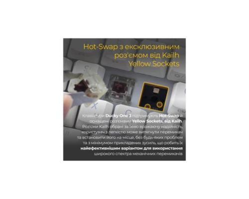Клавіатура Ducky One 3 Mini Cherry MX Brown RGB UA USB White (DKON2161ST-BUAPXPWWWSC1) Клавіатура Ducky One 3 Mini Cherry MX Brown RGB UA USB White (DKON2161ST-BUAPXPWWWSC1)