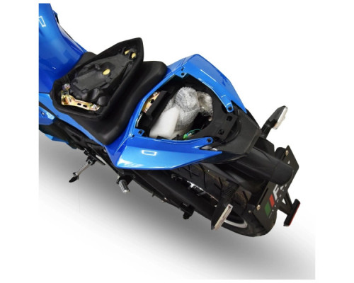 Електроскутер TV6 mid-drive FST 3000W 72V 60Ah white & blue (291186)