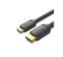 Кабель мультимедійний HDMI to Micro HDMI 3.0m V2.0 4K 60Hz 18Gbps HDR Dolby Vention (AGHBI)