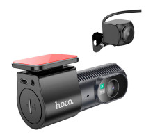 Відеореєстратор HOCO DV8 2K display hidden driving recorder with rear camera Black (6942007623384)