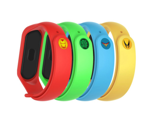 Ремінець до фітнес браслета Armorstandart комплект 4шт Xiaomi Mi Band 7/6/5 Superhero Edition (ARM77059)