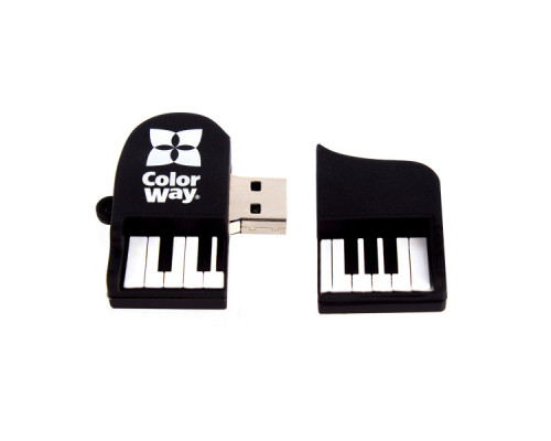 USB флеш накопичувач ColorWay Piano 64 GB 3.0 Black (CW-USBPO64)