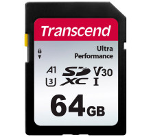 Карта пам'яті Transcend 64GB SD class 10 UHS-I U3 4K (TS64GSDC340S)
