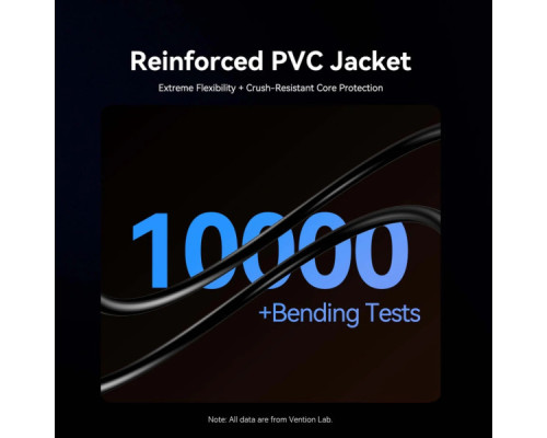 Кабель мультимедійний HDMI M to HDMI M 100.0m 4K fiber optic black Vention (ALSBAD)