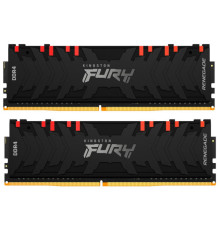 Модуль пам'яті для комп'ютера DDR4 16GB (2x8GB) 4600 MHz FURY Renegade RGB Black Kingston Fury (ex.HyperX) (KF446C19RBAK2/16)