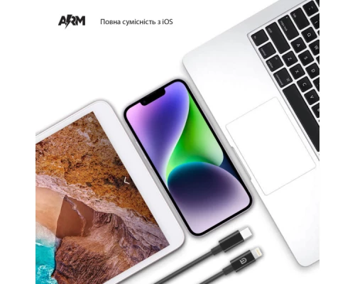 Дата кабель USB-C to Lightning 1.0m AMQGJ2B black Armorstandart (ARM64293) Дата кабель USB-C to Lightning 1.0m AMQGJ2B black Armorstandart (ARM64293)