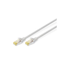 Патч-корд 0.25м, CAT 6a S-FTP, AWG 26/7, Cu, LSZH, gray Digitus (DK-1644-A-0025)