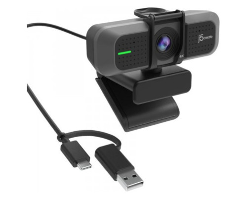 Веб-камера J5create JVU430 4K Ultra HD USB-A/C Black (JVU430-N)