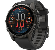 Смарт-годинник Garmin fenix 8 43mm, AMOLED, Saph, CrbnGry Ti/Blk, Blk/PebblGryBnd, (010-02903-21)