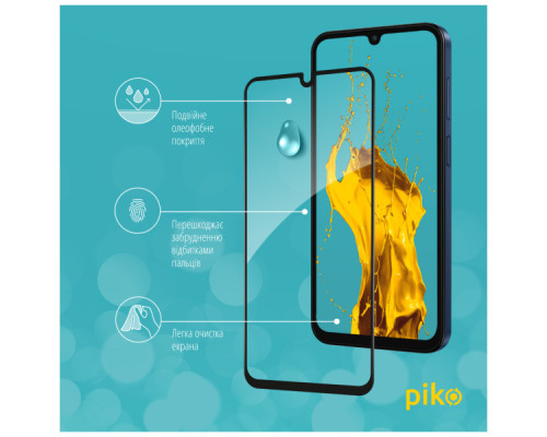 Скло захисне Piko Full Glue Samsung M15 Black (1283126591662)