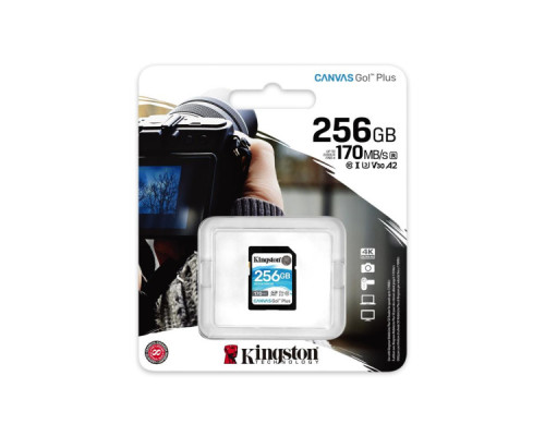 Карта пам'яті Kingston 256GB SDXC class 10 UHS-I U3 Canvas Go Plus (SDG3/256GB) Карта пам'яті Kingston 256GB SDXC class 10 UHS-I U3 Canvas Go Plus (SDG3/256GB)