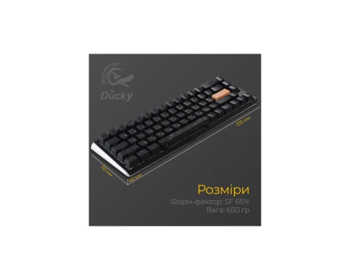 Клавіатура Ducky One 3 SF Cherry MX Brown RGB UA USB Black (DKON2167ST-BUAPXCLAWSC1) Клавіатура Ducky One 3 SF Cherry MX Brown RGB UA USB Black (DKON2167ST-BUAPXCLAWSC1)