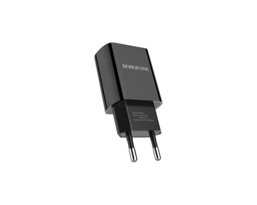 Зарядний пристрій BOROFONE BA20A Sharp single port charger set (Micro) Black (BA20AMB) Зарядний пристрій BOROFONE BA20A Sharp single port charger set (Micro) Black (BA20AMB)