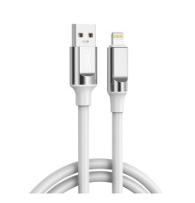 Дата кабель USB 2.0 AM to Lightning 1.0m 6A silicone white XO (NB251_L_White)