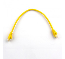 Патч-корд 0.3м, UTP, cat.5e, CCA, yellow Ritar (PCR-CCA/0.3Y)