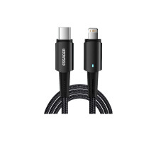 Дата кабель USB-C to Lightning 1.0m 20W black Essager (EXCTL-CG01)