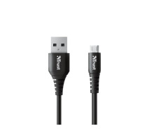Дата кабель USB 2.0 AM to Micro 5P 1.0m NDURA black Trust (23567_TRUST)