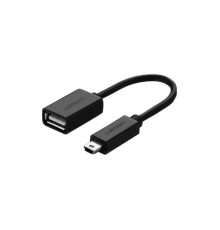 Перехідник OTG USB 2.0 AF to Mini 5P 0.1m US249 black UGREEN (10383)