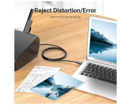 Кабель для принтера USB 2.0 AM/BM 5.0m black Vention (COQBJ)