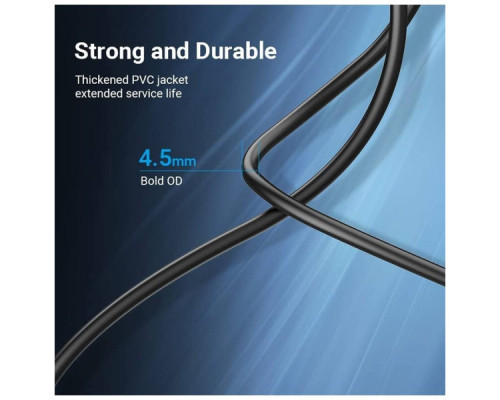 Кабель для принтера USB 2.0 AM/BM 5.0m black Vention (COQBJ)