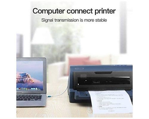 Кабель для принтера USB 2.0 AM/BM 5.0m black Vention (COQBJ)