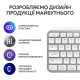Клавіатура Logitech MX Keys S Wireless UA Pale Grey (920-011588)