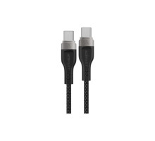 Дата кабель USB-C to USB-C 1.2m 60W 3A nylon black Acefast (6974316280217)