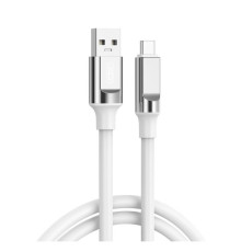 Дата кабель USB 2.0 AM to USB-C 1.0m 6A silicone white XO (NB251_C_White)