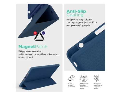 Чохол до планшета Armorstandart Smart Fold Pen Apple iPad Air 11 (2024) Dark Blue (ARM78117) Чохол до планшета Armorstandart Smart Fold Pen Apple iPad Air 11 (2024) Dark Blue (ARM78117)