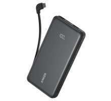 Батарея універсальна Anker 10000mAh, 22.5W, Built-In USB-C Cable, black (A110DH11)